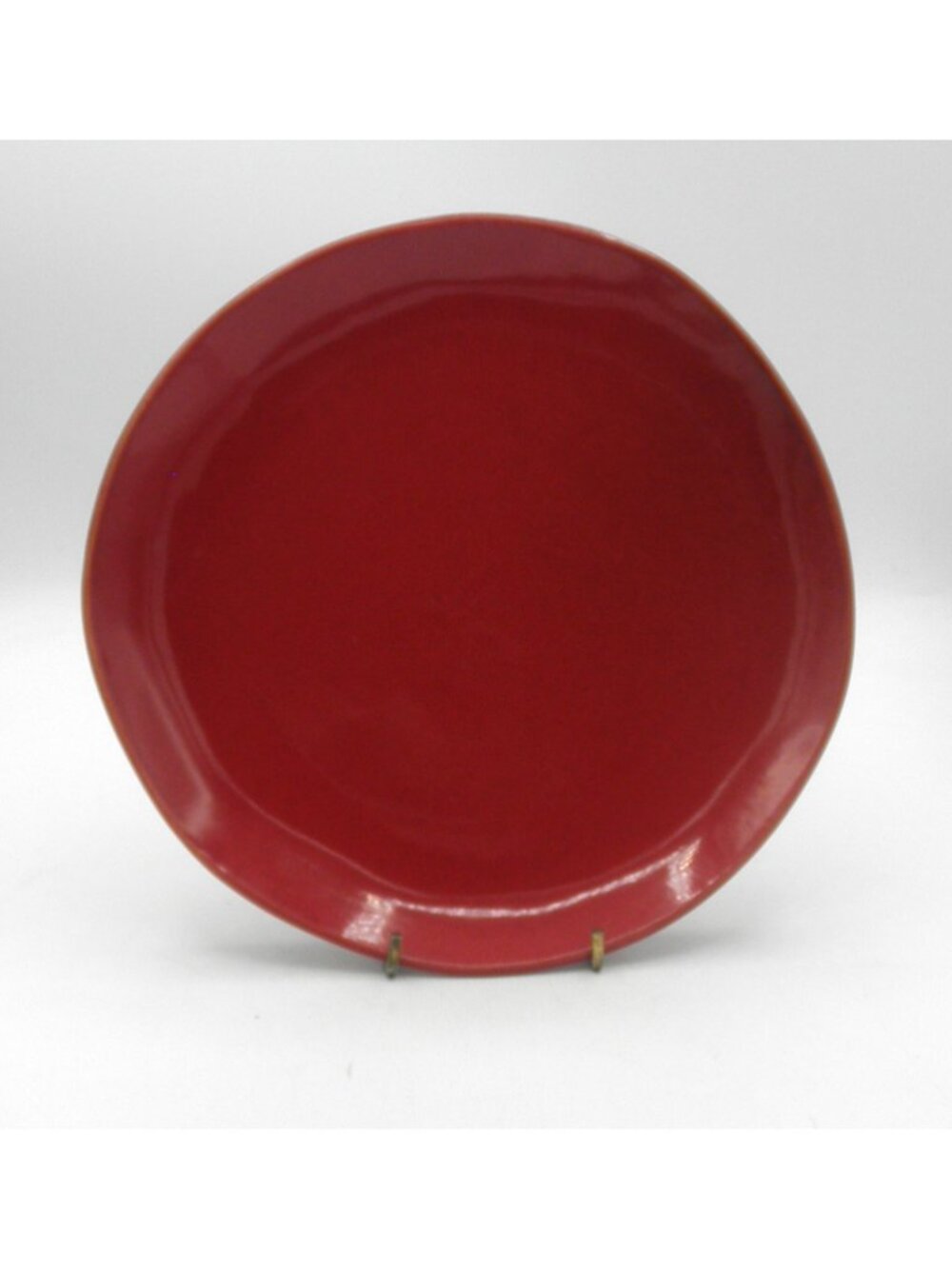 Waechtersbach FreeStyle 8.5 In. Red Salad Plates Freeform Organic Edge Set of 4 - Picture 6 of 6